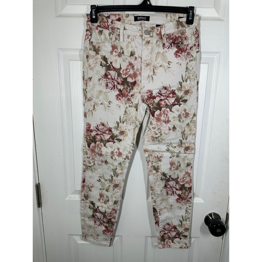 Buffalo Skinny Jeans Womens 8/29 Havana High Rise Floral Ankle Soft Stretch